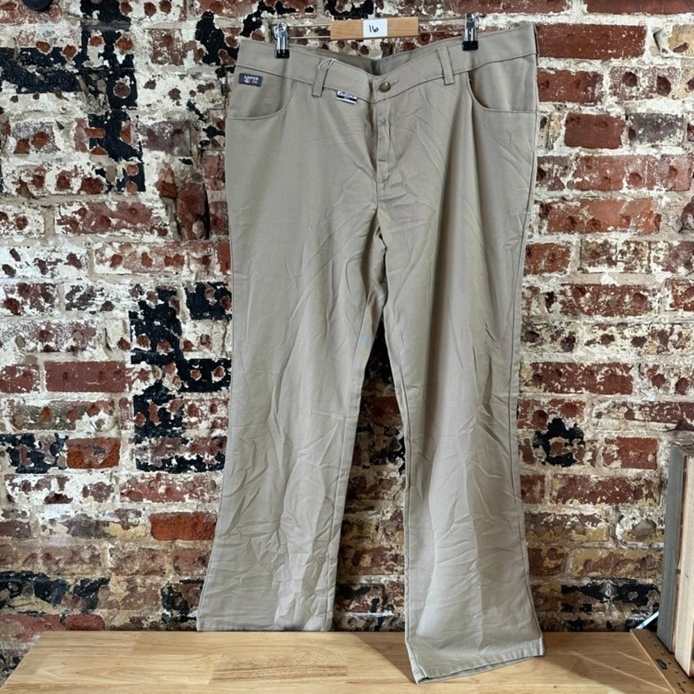 Lapco FR HRC 2 Pants Khaki Tan Lightweight Fire Resistant Womens 16 NEW